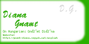 diana gnamt business card